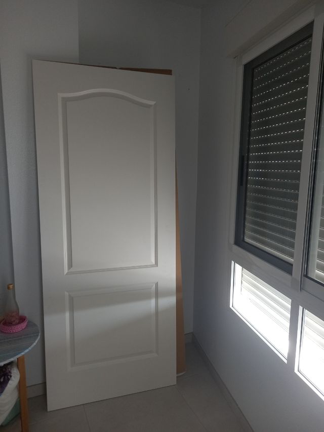 Puerta corredera Praga blanco 82,5 cm