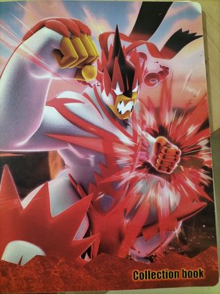 Álbum de colección Pokémon con 137 cartas