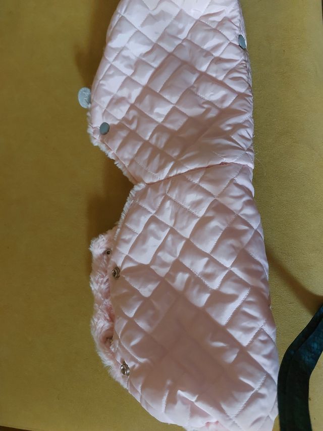 Manoplas para cochecito rosa