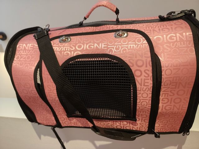 Transportín para Perro/Gato Viaje Rosa