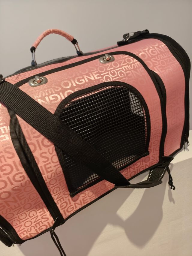 Transportín para Perro/Gato Viaje Rosa