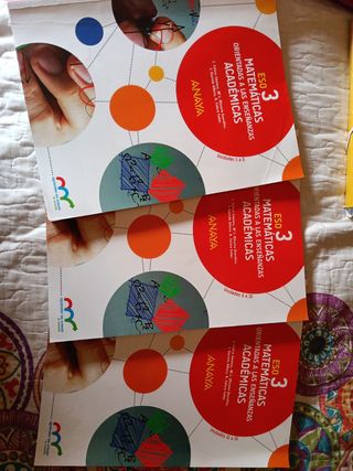 Pack 3 libros Matemáticas Académicas 3 ESO