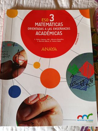 Pack 3 libros Matemáticas Académicas 3 ESO