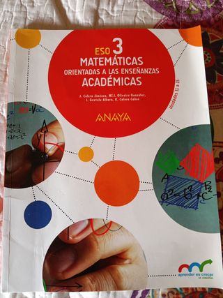 Pack 3 libros Matemáticas Académicas 3 ESO