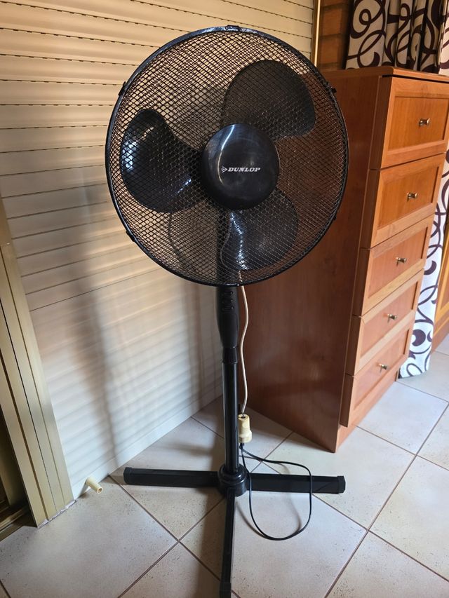 Ventilador de pie Dunlop Negro
