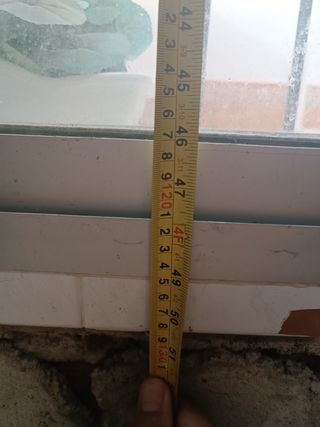 Ventana corredera aluminio 125x100 cm