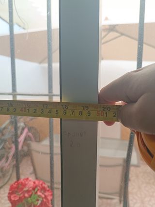 Ventana corredera aluminio 125x100 cm