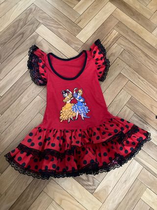 Vestido Flamenca Bebé con Lunares