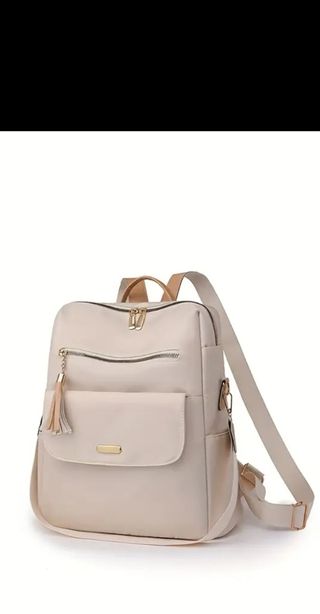 Zaino donna beige e rosa nuovo