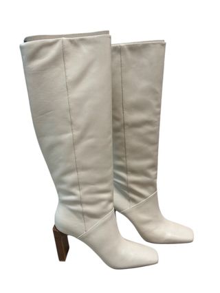 Botas de piel Mango beige