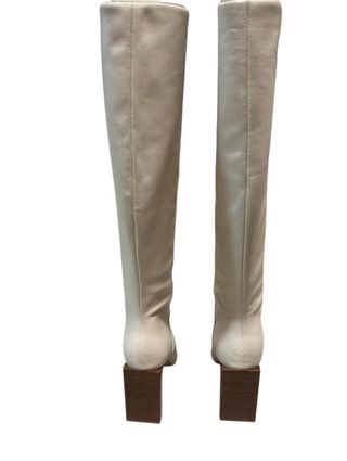 Botas de piel Mango beige