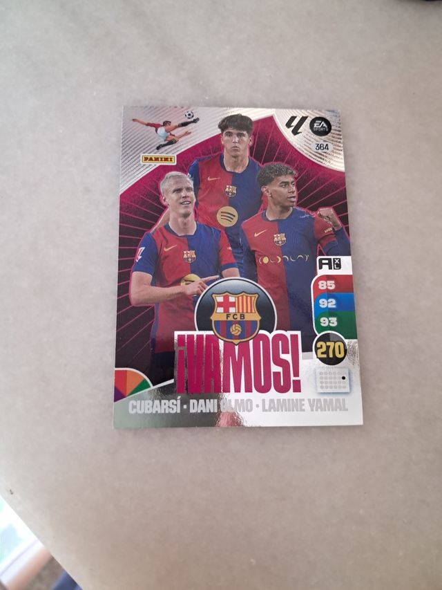 Cromo FC Barcelona Yamal, Olmo, Cubarsí Panini