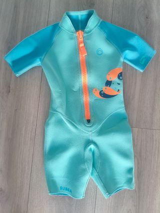 Neopreno Decathlon 2mm Turquesa (2-4 años)