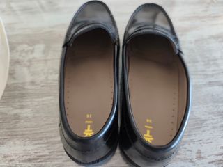 Zapatos de comunión negros talla 36. Usados 2h.