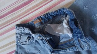 Jeans bambina con cuori