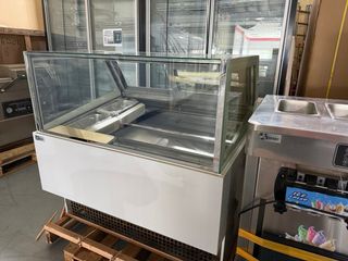 Vitrina expositora de helados