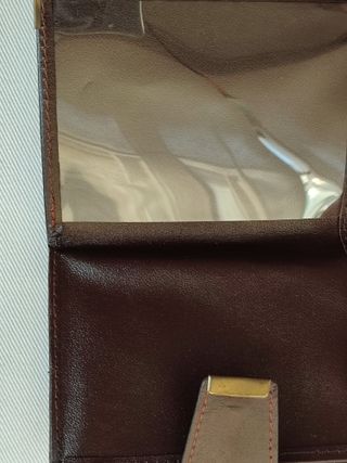 Cartera de mano vintage marrón