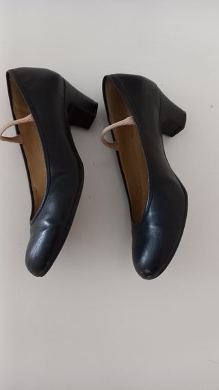 Zapatos Flamenco Niña Talla 35 Negros