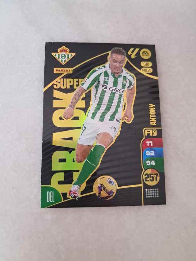 Cromo PaniniAdrenalyn SúperCrack Antony Real Betis