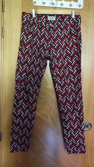 Pantalón pitillo estampado El Ganso mujer