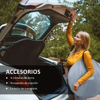 Tienda campaña Outsunny 2-3 pers.