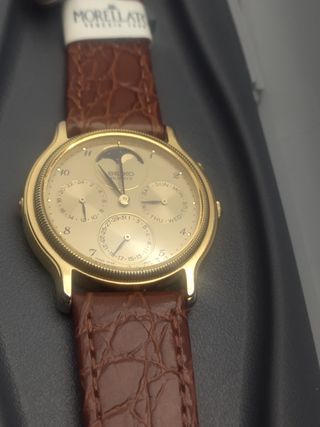 Seiko Fase Lunar Dorado