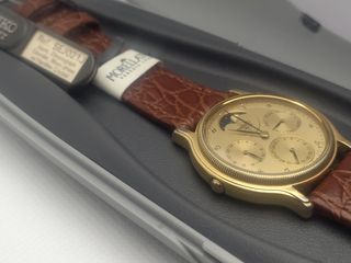 Seiko Fase Lunar Dorado