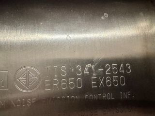 Tubo de escape Kawasaki ER-6F ER-6N 2012-2016