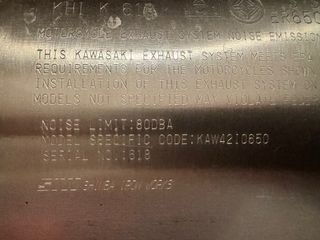 Tubo de escape Kawasaki ER-6F ER-6N 2012-2016