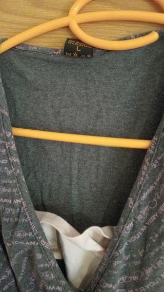 Camisón premamá gris talla L