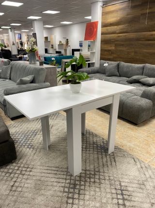 Mesa Comedor Extensible Madera Blanca