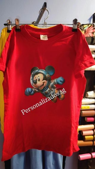 Camiseta Infantil Mickey Astronauta