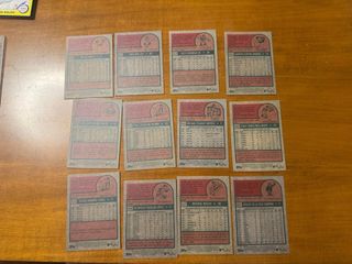Lotto 12 carte baseball topps