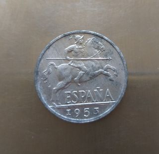 Moneda de 10 céntimos 1953. España. 