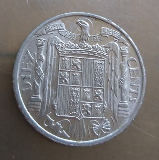 Moneda de 10 céntimos 1953. España. 