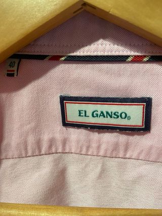 Camisa Oxford El Ganso Rosa Talla M