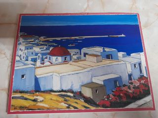 Pintura de paisaje marino