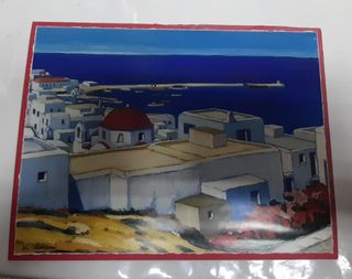 Pintura de paisaje marino