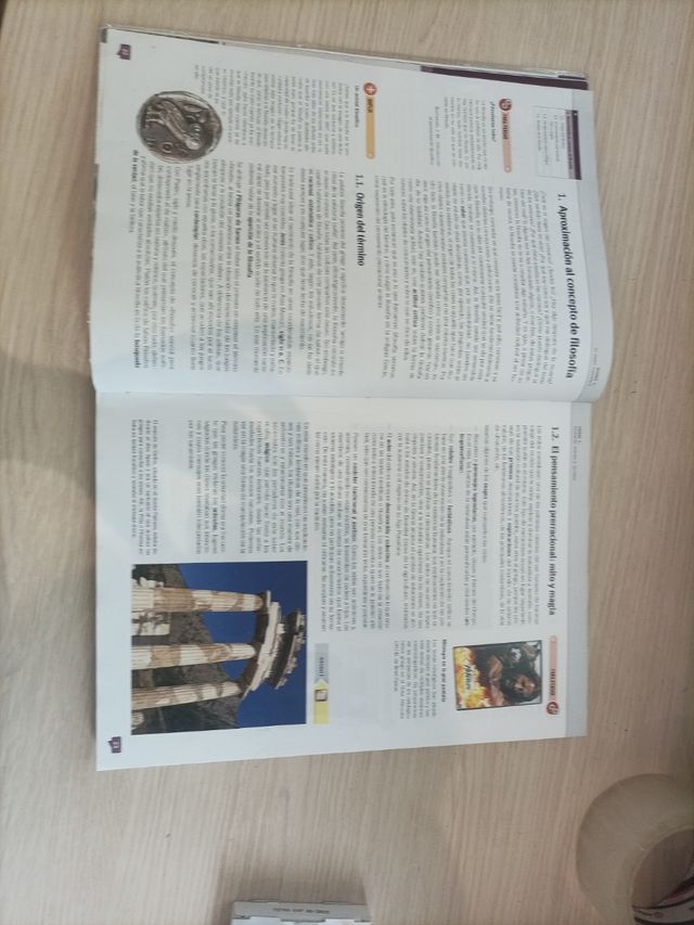 Libro FILOSOFÍA. 1 bach. Marca edebé