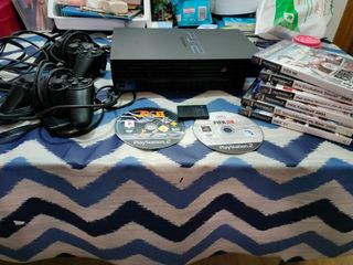 Consola PlayStation 2 PS2 Negra + Juegos