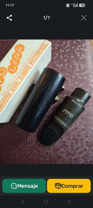 Boquilla saxo alto Otto Link 9* vintage '80
