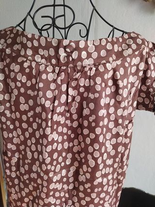 Blusa de viscosa con lunares