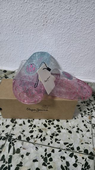 Zapatillas Champion Blancas y Azules