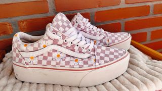 Zapatillas Vans Checkerboard Flores Moradas
