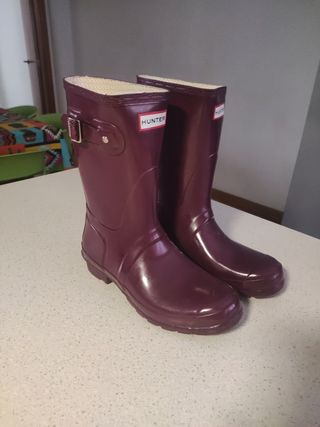 Réplicas de botas Hunter Cortas Rubí Brillante