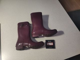 Réplicas de botas Hunter Cortas Rubí Brillante