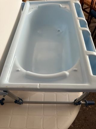 Bañera de bebé con cambiador