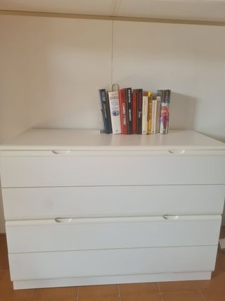 Cassettiera 4 cassetti bianca
