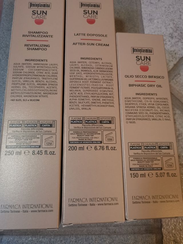 Protoplasmina SUN CARE set capelli