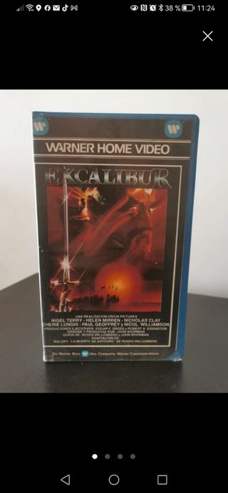 Excalibur VHS Película Fantasía Español